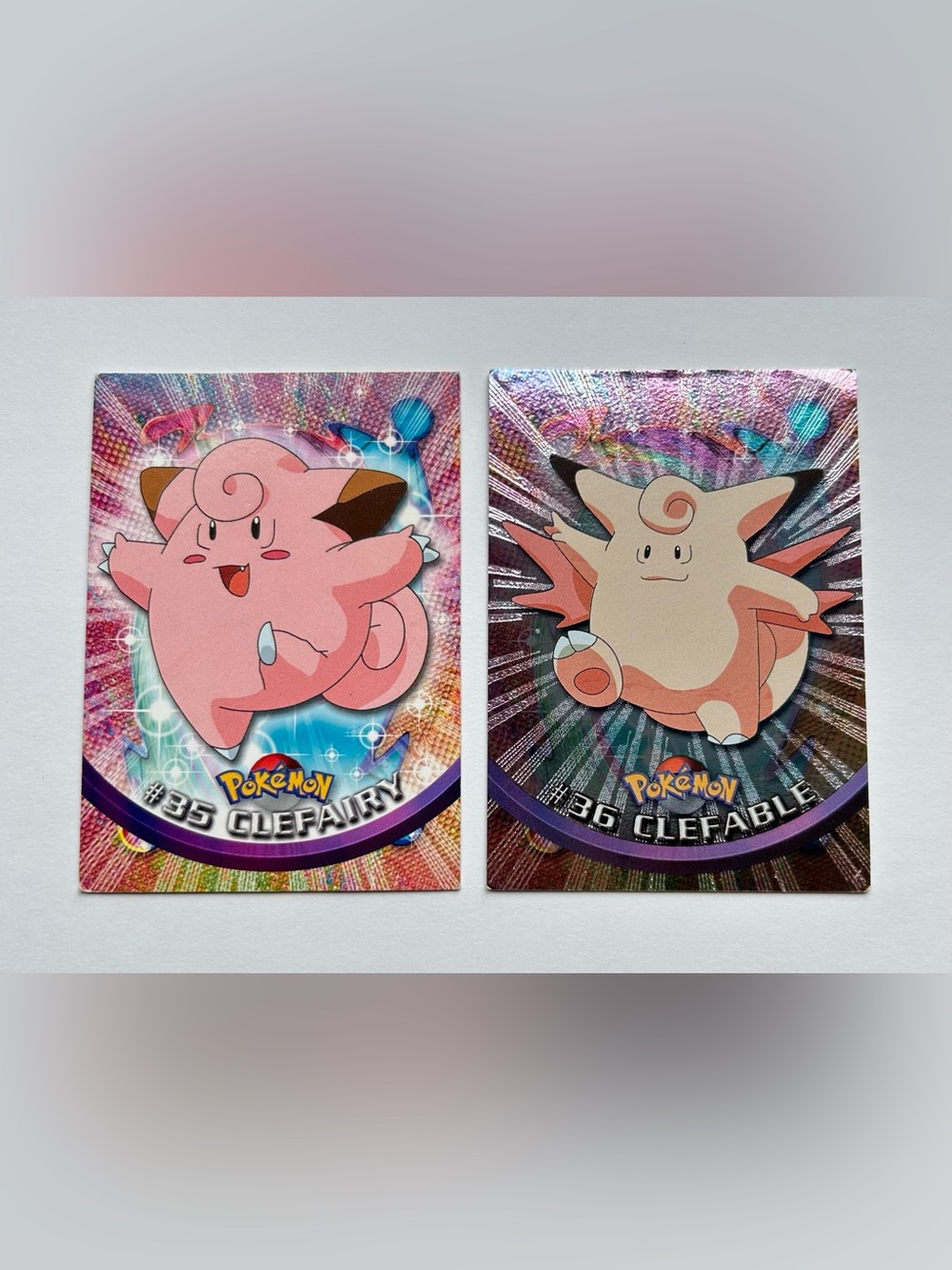 Pokémon Topps Clefairy and Clefable
